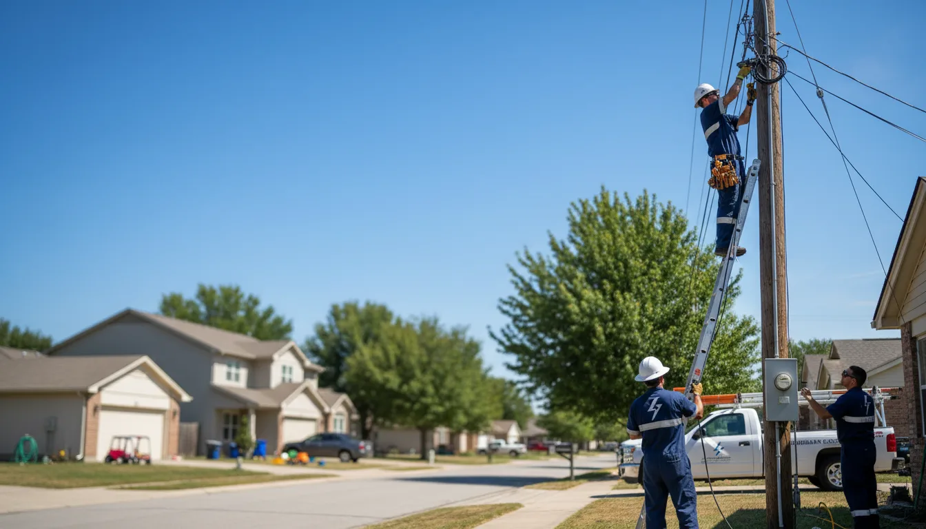 Residential electrician providing installation services in Bellaire, OH
